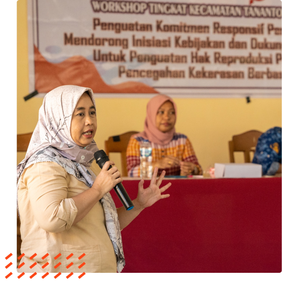 Women at a workshop